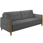 Kit Sofá 03 Lugares Sala Estar 220cm Com 02 Poltronas Berilo