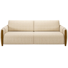 Kit Sofá 03 Lugares Sala Estar 223cm Com 02 Poltronas Flora P