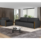 Kit Sofá 03 Lugares Sala Estar 223cm Com 02 Poltronas Flora P
