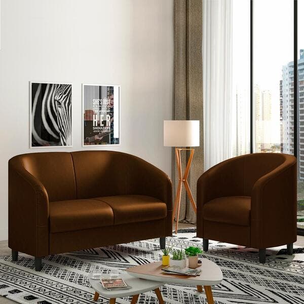 Kit Sofa 120 Cm E Poltrona Decorativa Scala Corano Moll Leroy Merlin