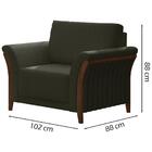 Kit Sofa 162 Cm E Poltrona Decorativa Royalle Linho Moll