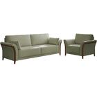 Kit Sofa 162 Cm E Poltrona Decorativa Royalle Linho Moll