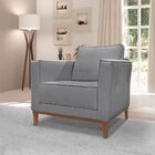 Kit Sofá 170cm E 2 Poltronas 100cm Alicia Para Sala Linho  Ci