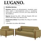 Kit Sofa 174 Cm E Poltrona Decorativa Lugano Linho Moll