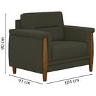 Kit Sofa 174 Cm E Poltrona Decorativa Lugano Linho Moll