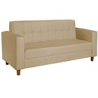 Kit Sofá 180cm E Poltrona Em Corino Dallas Bege