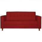 Kit Sofá 180cm E Poltrona Em Corino Dallas Vermelho