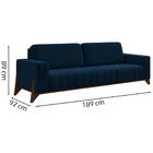 Kit Sofa 189 Cm E Poltrona Decorativa Veron Veludo Moll
