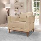 Kit Sofá 190cm E 2 Poltronas 100cm Alicia Para Sala Linho  Do