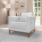 Kit Sofá 210cm E Poltrona 100cm Alicia Sala De Estar Linho  R