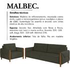 Kit Sofa 220 Cm E Poltrona Decorativa Malbec Linho Moll