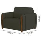 Kit Sofa 223 Cm E Poltrona Decorativa Encanto Linho Moll