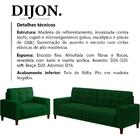 Kit Sofa 228 Cm E Poltrona Decorativa Dijon Veludo Moll