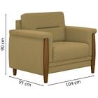 Kit Sofa 230 Cm E Poltrona Decorativa Lugano Linho Moll