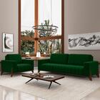Kit Sofa 232 Cm E Poltrona Decorativa Veron Veludo Moll