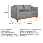 Kit Sofá 2 E 3 Lugares 180cm Europa Bouclé - Amarena Móveis -