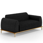 Kit Sofá 2 Lugares 150cm Com 2 Poltronas Molino Pés D'ouro D0