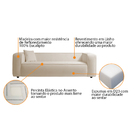 Kit Sofá 2 Lugares 160cm E Poltrona  Decorativa Escritório Or