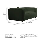 Kit Sofá 2 Lugares 160cm E Poltrona Decorativa Escritório Org