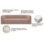 Kit Sofá 2 Lugares 160cm E Poltrona Orgânica Luxo Recepção Me