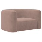 Kit Sofá 2 Lugares 160cm E Poltrona Orgânica Luxo Recepção Me