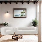 Kit Sofá 2 Lugares 160cm E Poltrona Orgânica Luxo Recepção Me