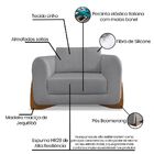 Kit Sofá 2 Lugares 200cm 2 Poltronas 120cm Marina Para Sala C