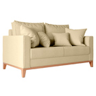 Kit Sofá 2 Lugares E 2 Poltronas Beny Com Base De Madeira - L