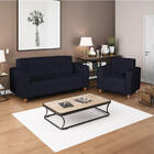 Kit Sofá 2 Lugares E 2 Poltronas Denver Corano Azul Marinho -