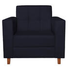 Kit Sofá 2 Lugares E 2 Poltronas Denver Corano Azul Marinho -