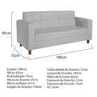 Kit Sofá 2 Lugares E 2 Poltronas Denver Corano Branco - Amare