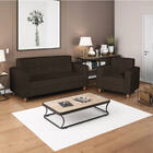 Kit Sofá 2 Lugares E 2 Poltronas Denver Corano Marrom - Doce