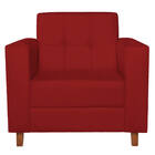 Kit Sofá 2 Lugares E 2 Poltronas Denver Corano Vermelho - Doc