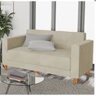 Kit Sofá 2 Lugares E 2 Poltronas Denver Linho Bege - Amarena