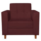 Kit Sofá 2 Lugares E 2 Poltronas Denver Suede Bordô - Doce So