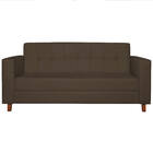 Kit Sofá 2 Lugares E 2 Poltronas Denver Suede Marrom - Doce S