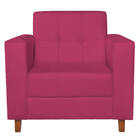 Kit Sofá 2 Lugares E 2 Poltronas Denver Suede Pink - Amarena