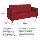 Kit Sofá 2 Lugares E 2 Poltronas Denver Suede Vermelho - Doce