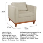 Kit Sofa 2 Lugares E 2 Poltronas Europa Bouclé - Doce Sonho M