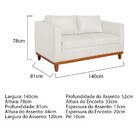 Kit Sofa 2 Lugares E 2 Poltronas Europa Bouclé - Doce Sonho M