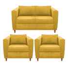 Kit Sofá 2 Lugares E 2 Poltronas Europa Corano Amarena Móveis