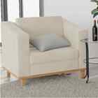 Kit Sofá 2 Lugares E 2 Poltronas Europa Linho Bege Amarena Mó