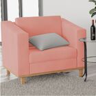 Kit Sofá 2 Lugares E 2 Poltronas Europa Suede Coral Amarena M