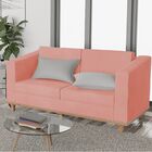 Kit Sofá 2 Lugares E 2 Poltronas Europa Suede Coral Amarena M