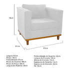 Kit Sofá 2 Lugares E 2 Poltronas Europa Suede Doce Sonho Móve