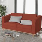 Kit Sofá 2 Lugares E 2 Poltronas Europa Suede Terracota Amare