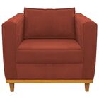 Kit Sofá 2 Lugares E 2 Poltronas Europa Suede Terracota Amare