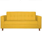 Kit Sofá 2 Lugares E Poltrona Denver Corano Amarelo - Doce So