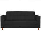 Kit Sofá 2 Lugares E Poltrona Denver Corano Preto - Amarena M