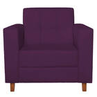 Kit Sofá 2 Lugares E Poltrona Denver Suede - Doce Sonho Móvei